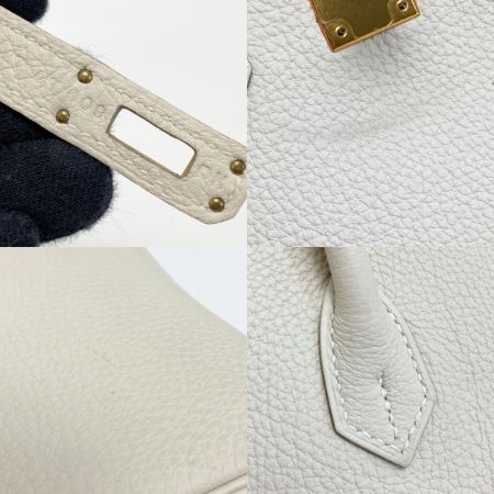  HERMES エルメス バーキン25 ハンドバッグ クレ トゴ T刻印 クロシェット・カデナ・鍵有