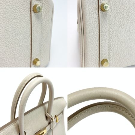  HERMES エルメス バーキン25 ハンドバッグ クレ トゴ T刻印 クロシェット・カデナ・鍵有