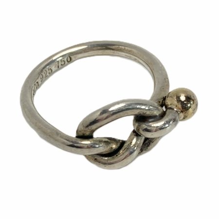  Tiffany & Co. ティファニー ラブノット リング SV925/K18YG 7号相当 シルバー/ゴールド 指輪