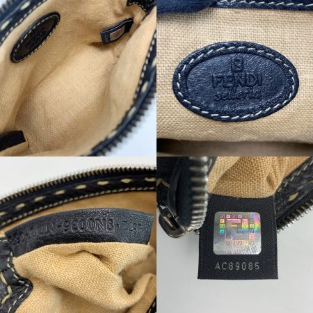  FENDI フェンディ セレリア ポーチ  8Ｎ0036 ブラック レザー