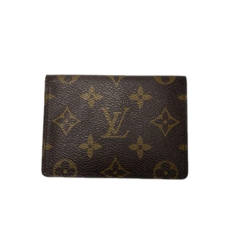  LOUIS VUITTON ルイヴィトン モノグラム ポルト2カルトヴェルティカル M60533 ブラウン パスケース