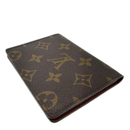  LOUIS VUITTON ルイヴィトン モノグラム ポルト2カルトヴェルティカル M60533 ブラウン パスケース