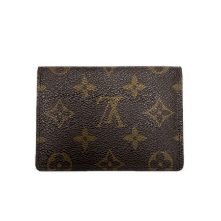  LOUIS VUITTON ルイヴィトン モノグラム ポルト2カルトヴェルティカル M60533 ブラウン パスケース