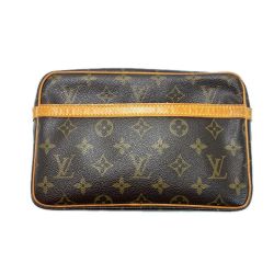 LOUIS VUITTON ルイヴィトン モノグラム コンピエーニュ M51847 ブラウン セカンドバッグ クラッチバッグ Cランク