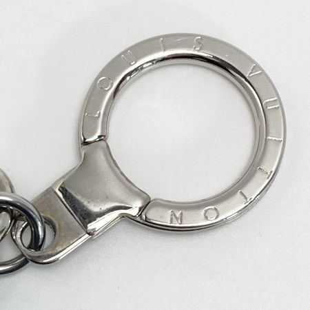  LOUIS VUITTON ルイヴィトン LV イニシャル キーホルダー M01192 シルバー メタル チャーム キーリング