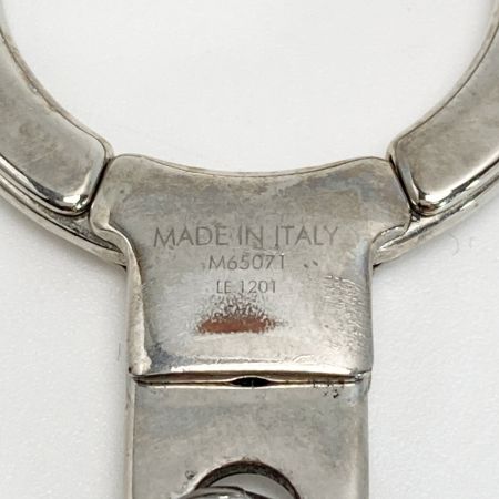  LOUIS VUITTON ルイヴィトン LV イニシャル キーホルダー M01192 シルバー メタル チャーム キーリング