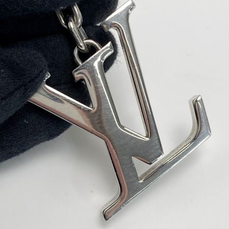  LOUIS VUITTON ルイヴィトン LV イニシャル キーホルダー M01192 シルバー メタル チャーム キーリング