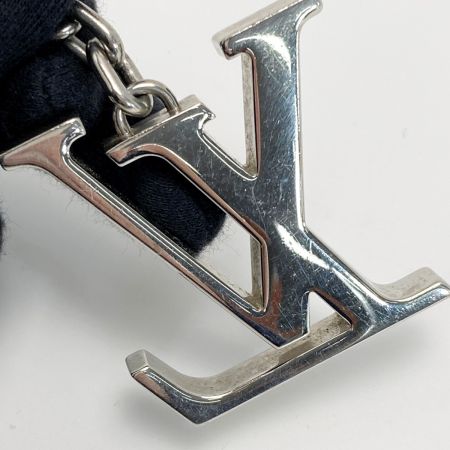  LOUIS VUITTON ルイヴィトン LV イニシャル キーホルダー M01192 シルバー メタル チャーム キーリング