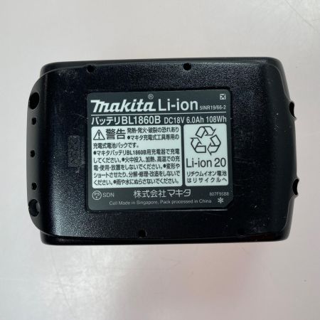  MAKITA マキタ バッテリー　18v　6.0Ah BL1860B