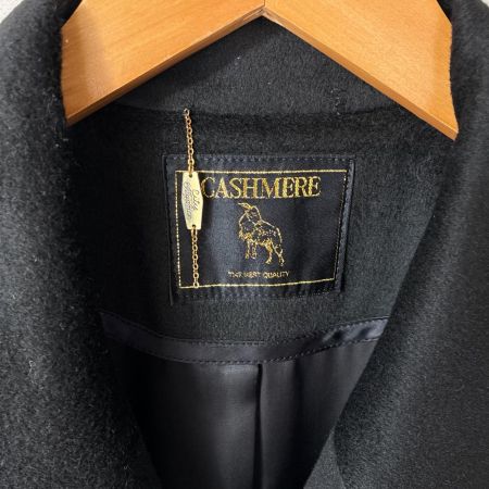 CASHMERE カシミアコート カシミヤ100% 無地 55028B ブラック レディース SIZE 9号