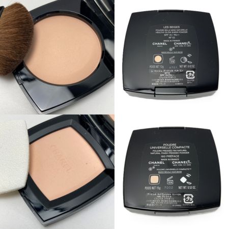  CHANEL シャネル ル コットン/オイル コントロール ティッシュ あぶらとり紙/フェイスパウダー×3 計5個セット