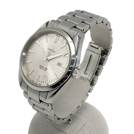  OMEGA オメガ シーマスター アクアテラ 2517.30 シルバー クォーツ メンズ 腕時計 Seamaster