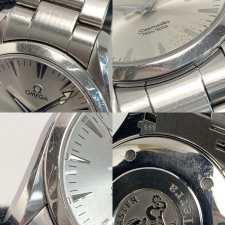  OMEGA オメガ シーマスター アクアテラ 2517.30 シルバー クォーツ メンズ 腕時計 Seamaster
