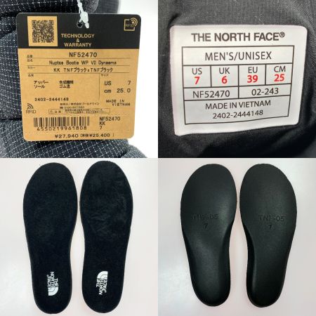  THE NORTH FACE ザノースフェイス ヌプシ ブーティ ウォータープルーフ VII ダイニーマ NF52470 ブラック SIZE 25cm