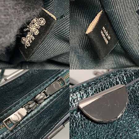  COACH コーチ ドリーマー21 2WAYバッグ 38543 グリーン ショルダーバッグ メタリックレザー