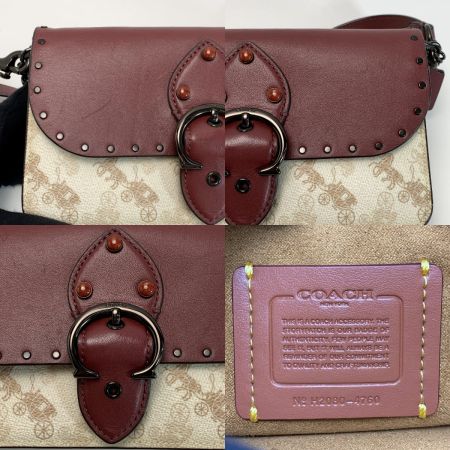  COACH コーチ 2WAYバッグ レザー C5263 アイボリー レディース