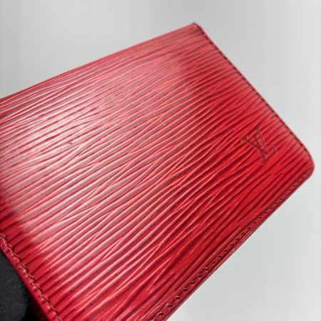 LOUIS VUITTON ルイヴィトン エピ ポルト2カルト カードケース M63207 カスティリアンレッド レザー 