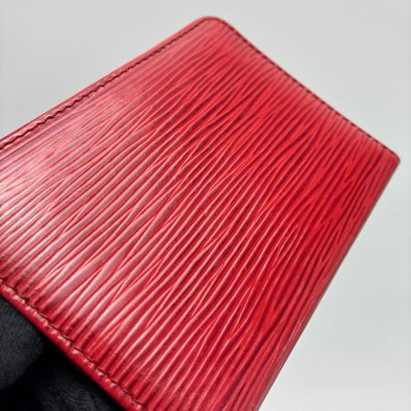 LOUIS VUITTON ルイヴィトン エピ ポルト2カルト カードケース M63207 カスティリアンレッド レザー 