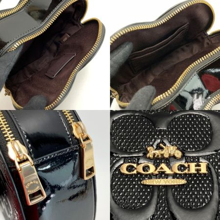  COACH コーチ ハート クロスボディ・シグネチャー レザー CV531 ブラック ショルダーバッグ
