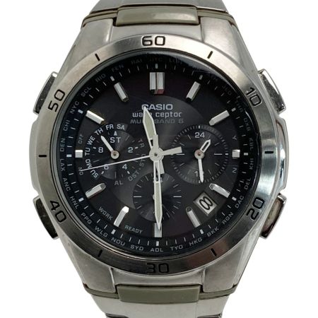  CASIO カシオ ウェーブセプター WVQ-M410DE-1A2JF ブラック 電波ソーラー メンズ 腕時計 wave ceptor