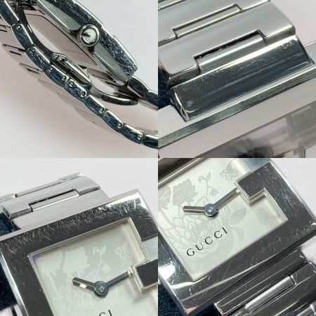  GUCCI グッチ フローラ 花柄 108 シルバー クォーツ メンズ 腕時計