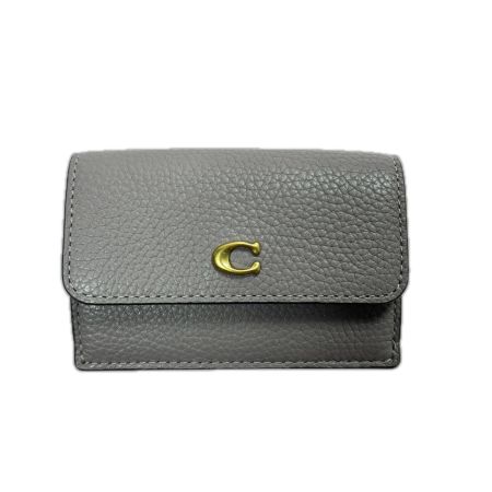  COACH コーチ 3つ折り財布  CM437 バイオレット レディース ゴールド金具