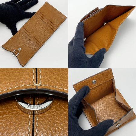  TODS トッズ 3つ折り財布 牛革 XAWDBNB2000XS0S410 ブラウン 箱有