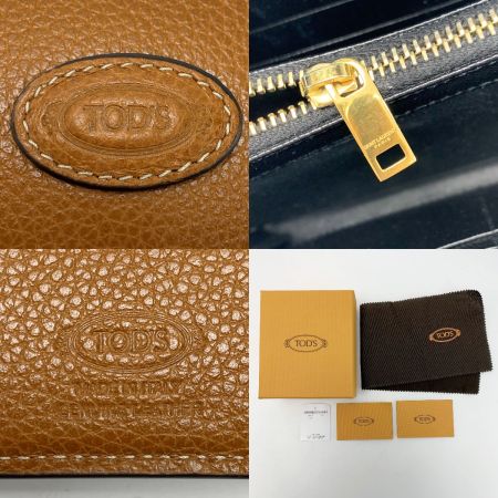  TODS トッズ 3つ折り財布 牛革 XAWDBNB2000XS0S410 ブラウン 箱有