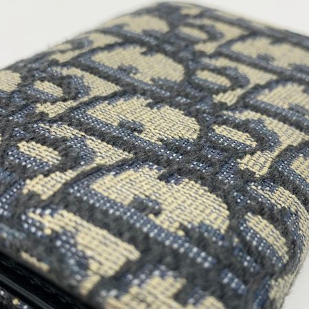 Christian Dior クリスチャンディオール トロッター 10-BO-0222 ネイビー 3つ折り財布
