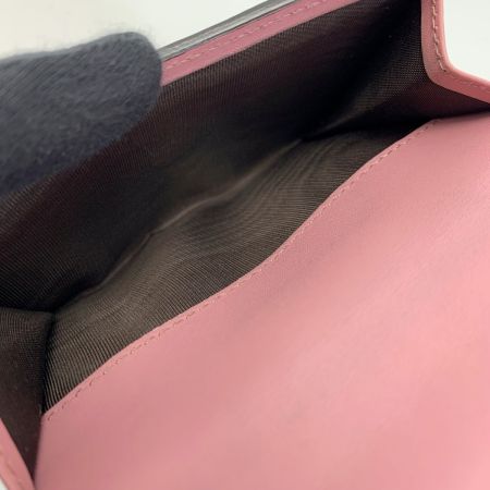  GUCCI グッチ 2つ折り財布 410104 グリーン×ピンク イニシャル入
