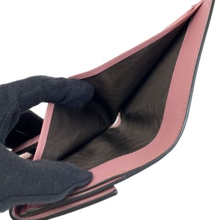  GUCCI グッチ 2つ折り財布 410104 グリーン×ピンク イニシャル入