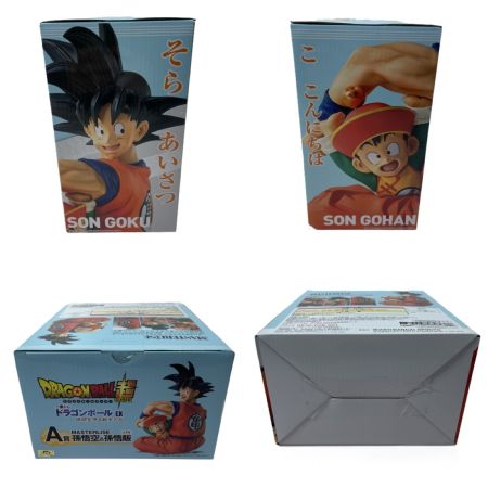   フィギュア 一番くじ ドラゴンボールEX 地球を守る戦士たち MASTERLISE A賞 孫悟空＆孫悟飯 未開封