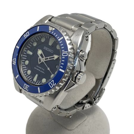  SEIKO セイコー キネティック ダイバー200ｍ 5M62-0BL0 ブルー メンズ 腕時計 KINETIC
