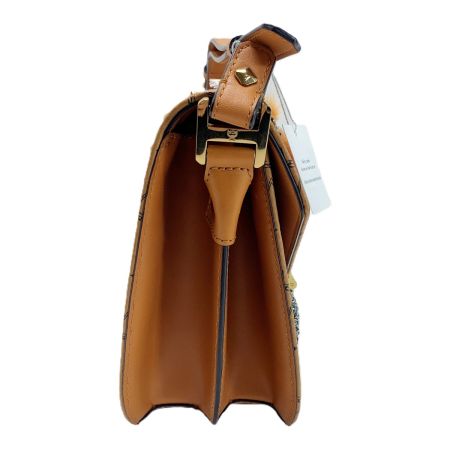  MCM エムシーエム パトリシア ショルダーバッグ ブラウン レザー