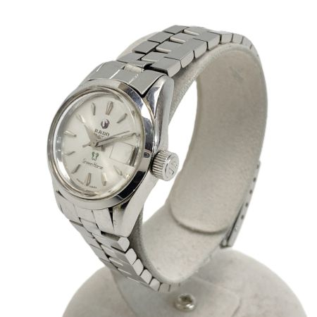  RADO ラドー グリーンホース デイト 25石 シルバー 自動巻き レディース 腕時計 Green Horse