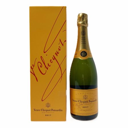  Veuve Clicquot ヴーヴクリコ ブリュット イエローラベル 750ml 12度 シャンパン 古酒 箱有 BRUT 未開栓