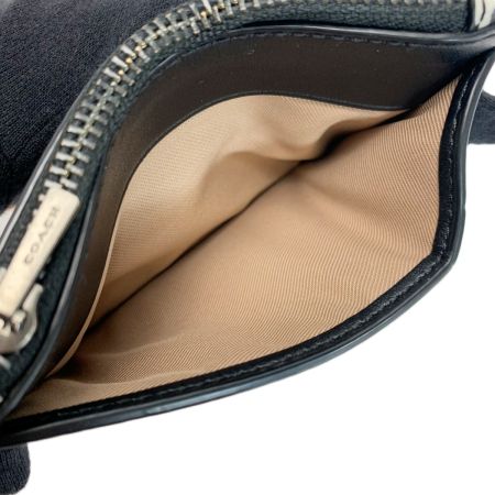 COACH コーチ シグネチャー カードケース  CP216 ブラック×ホワイト レディース