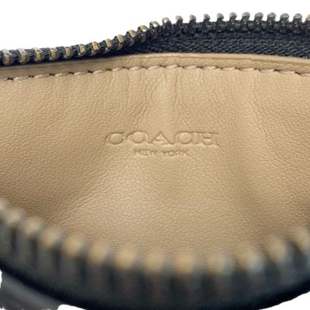  COACH コーチ シグネチャー カードケース  CP216 ブラック×ホワイト レディース