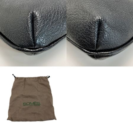  Somes Saddle ソメスサドル 2WAYバッグ ブラック レザー ショルダーバッグ 布袋有