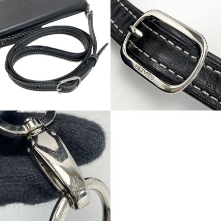  Somes Saddle ソメスサドル フラップ ショルダーバッグ ブラック レザー 蹄鉄