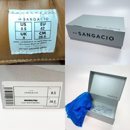  via SANGACIO ×BRANDALISED バンクシーコラボスニーカー ホワイト SIZE 26.5cm メンズ 箱有