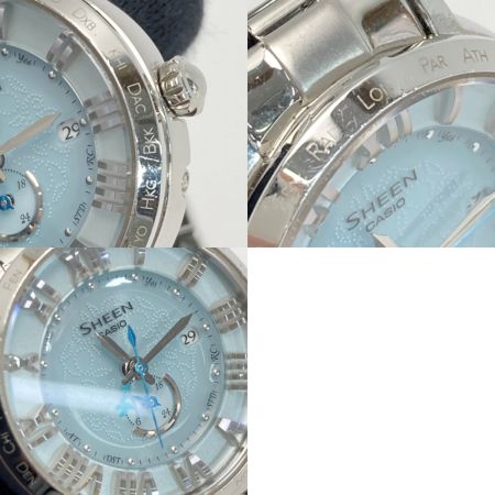  CASIO カシオ シーン フローティングインデックス SHW-1600D-2AJF ブルー 電波ソーラー レディース 腕時計 SHEEN
