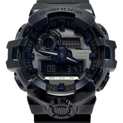 ☆☆ CASIO カシオ G-SHOCK メタルカバード アナデジ GM-700P-6AJF ダークパープル クォーツ メンズ 腕時計 Bランク