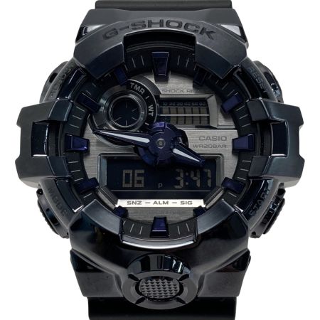  CASIO カシオ G-SHOCK メタルカバード アナデジ GM-700P-6AJF ダークパープル クォーツ メンズ 腕時計