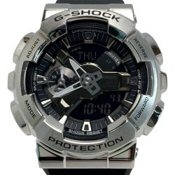 ☆☆ CASIO カシオ G-SHOCK メタルカバード 110シリーズ アナデジ GM-110-1AJF クォーツ メンズ 腕時計 Bランク