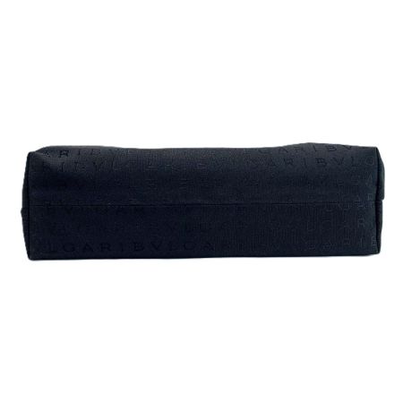  BVLGARI ブルガリ ワンショルダーバッグ ロゴマニア ブラック キャンバス レディース