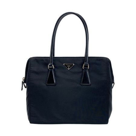  PRADA プラダ トートバッグ 三角ロゴプレート ブラック 袋有