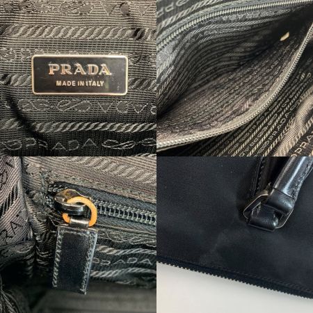  PRADA プラダ トートバッグ 三角ロゴプレート ブラック 袋有