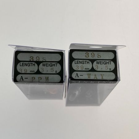   アルボル 39S 2個セット ルアー ミノー 未使用品