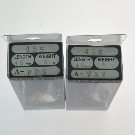   アルボル 45S 2個セット ルアー ミノー 未使用品